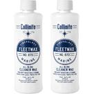 Cera de limpeza Collinite 870 Fleetwax Marine 473 ml, pacote com 2