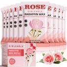 Cera de parafina GIRLEARLE Rose 10x200g para pele seca