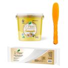 Cera Depilacao Camomila 300G+1 PCT Lenco TNT 25 Un+ 1 Espatula Acrilica(cores aleatorias)
