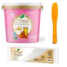 Cera Depilatória Dpeel Mel 2,700KG + 1 Pacote Lenço 25UN +1 Espátula Acrílica (cor aleatoria)