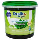 Cera Depilatória Extra Menta Depile Plus 1,3Kg Pelos Grossos