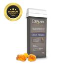 Cera Depilatória Linha Premium Rollon Negra Depilart 100g Alta Aderência para Pelos Grossos e Lubrifica a pele