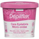 Cera Depilatoria Micro-ondas Rosas Depilflax Buco Axila Virilha Todos os Tipos Pele Rapida 100g