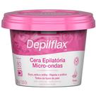 Cera Depilatoria Micro-ondas Rosas Depilflax Buco Axila Virilha Todos os Tipos Pele Rapida 200g