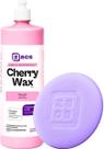 Cera limpadora cherry wax 1l zacs brilho protecao aplicador