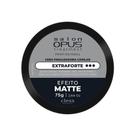 Cera Modeladora Salon Opus Fixação Extra Forte Matte 75g Cera Capilar Efeito Fosco para Modelar e Texturizar