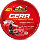 Cera pasta com carnauba 200grs - proauto premium