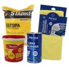 Cera Polidora 500 ML + Massa Agua N2 1 KG + Estopa + Toalha