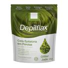 Cera Quente Depilatória Profissional Glitter Jade Depilflax Em Perolas 1Kg Grande