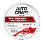 Cera tradicional com carnauba autocraft 200grs Cera tradicional com carnauba autocraft 200grs
