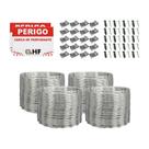 Cerca concertina dupla clipada galvanizada 30cm 20 metros