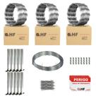 Cerca concertina simples galvanizada 30cm 25 metros com kit