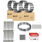 Cerca concertina simples galvanizada 30cm 40 metros com kit