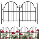 Cerca de Jardim Blingluck 9,5 m 43 cm Altura Metal Arqueada 30 Peças Cerca de Jardim Blingluck 9,5 m 43 cm Altura Metal Arqueada 30 Peças