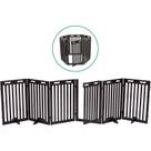 Cerca de madeira de 360 Dog Gate Arf Pets independente de 6 painéis
