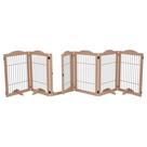 Cerca de madeira de 360 Dog Gate Arf Pets independente de 6 painéis