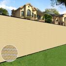Cerca de tela de privacidade Sunnyglade 1,2 m x 15,2 m cor de areia
