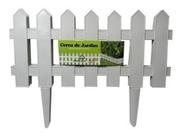 Cerca Decorativa Jardim Cerquinha Plástico Kit 3 Faz 1,21mt