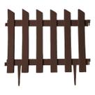 Cerca Decorativa Kit15 Jardim Ripa Plástico Marron P Faz 5,2 Cerca Decorativa Kit15 Jardim Ripa Plástico Marron P Faz 5,2