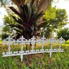 Cerca Decorativa para Jardim 90x25 de Plástico Branca