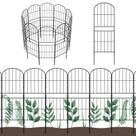 Cerca Decorativa para Jardim OUSHENG 10 Unidades em Metal Antiferrugem