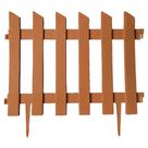 Cerca para jardim decorativa canteiro kit com 5 m plástico reciclado