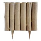 Cerca para jardim decorativa kit com 1 m rústica plástico reciclado