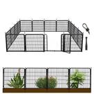 Cerca para Jardim Getlay 81 cm de altura x 8 m de comprimento, 12 painéis, portão de ferro Cerca para Jardim Getlay 81 cm de altura x 8 m de comprimento, 12 painéis, portão de ferro