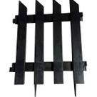 Cerca Para Jardim Grande Kit 6 Decorativa Preta G Faz 2 mt