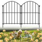 Cerca para jardim JUNYAO, 30 peças, 43 cm de altura x 9,6 m de comprimento, resistente à ferrugem Cerca para jardim JUNYAO, 30 peças, 43 cm de altura x 9,6 m de comprimento, resistente à ferrugem