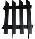 Cerca Para Jardim Plástico Decorativa Preta G 41x34 Cm Cerca Para Jardim Plástico Decorativa Preta G 41x34 Cm