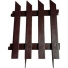 Cerca Para Jardim Plástico Ripa Decorativa Marron G 41x34 cm