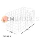 Cercadinho Aramado Branco Para Pet - 0,60 x 0,30 x 0,30m