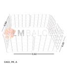 Cercadinho Aramado Branco Para Pet - 0,60 X 0,60 X 0,30m