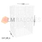 Cercadinho Aramado Branco Para Pet - 0,80 x 0,90 x 0,80m