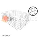 Cercadinho Aramado Branco Para Pet - 0,90 X 0,30 X 0,60m