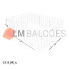 Cercadinho Aramado Branco Para Pet - 1,20 X 0,30 X 0,60m
