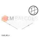 Cercadinho Aramado Branco Para Pet - 1,20 X 0,40 X 0,90m