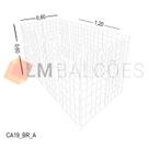 Cercadinho Aramado Branco Para Pet - 1,20 X 0,60 X 0,60m