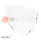Cercadinho Aramado Branco Para Pet - 1,60 X 0,60 X 0,80m