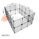 Cercadinho Aramado Preto Para Pet - 1,20 X 0,60 X 0,90m