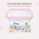 Cercadinho Infantil Dobrável Portátil com Tela de Proteção até 20kg Square