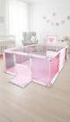 Cercadinho Infantil Retangular Rosa 180x120cm
