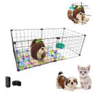 Cercadinho Móvel Modular 6 Telas 30x40cm Tela Aramada Pet Coelho Gato Cachorro Portátil Seguro