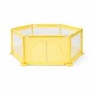 Cercadinho para Bebê Rister Baby com Tela Respirável Dobrável e com Tapete Colorido Seguro Amarelo Cercadinho para Bebê Rister Baby com Tela Respirável Dobrável e com Tapete Colorido Seguro Amarelo