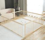 Cercadinho para bebês Conababy Wood grande 160x180cm com portão de vedação Cercadinho para bebês Conababy Wood grande 160x180cm com portão de vedação