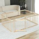 Cercadinho para bebês Conababy Wood Large com portão de vedação 120x160x61cm Cercadinho para bebês Conababy Wood Large com portão de vedação 120x160x61cm