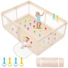 Cercadinho para bebês Playard Abdtech Extra Large 180x150cm Apricot