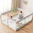 Cercadinho para bebês Playard ZEEBABA 175x150cm com portão Cercadinho para bebês Playard ZEEBABA 175x150cm com portão