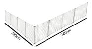 Cercadinho Para Cachorro Em L Com Telas 240cm X 240cm X 80cm